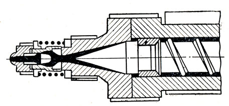 Рис. IX.3. Схема инжекционного сопла с краном