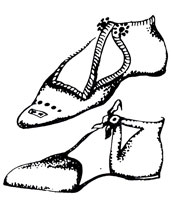 Рис. 32. Византийская обувь с ремешками - кампагус