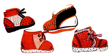 Рис. 157. Зимняя обувь для детей ясельного возраста